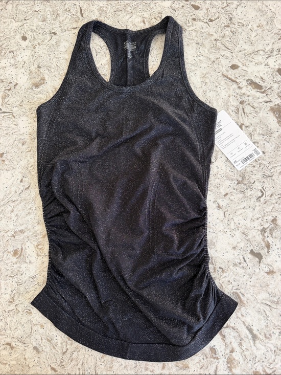 Athleta Tops - NWT Athleta Speedlight Glow Tee Black Sparkle Racerback Tank Top